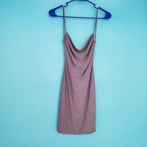 Q U.S.A. Dress Size Medium Purple Sheath Mini Glitter
